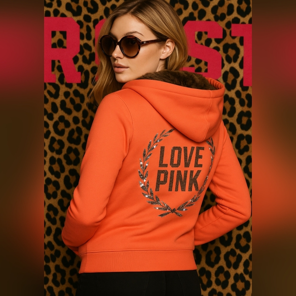 Victorias Secret Pink Bling Fashion Show Exclusive Hoodie New